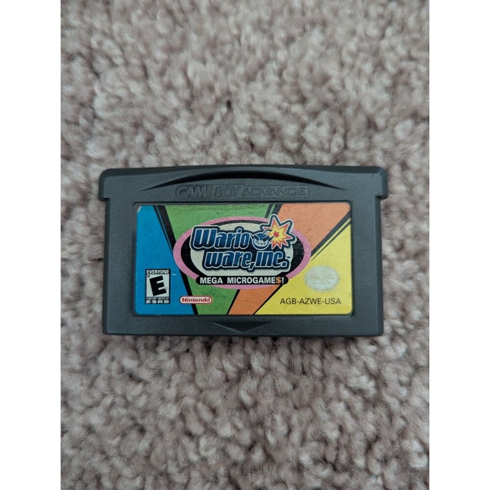 WarioWare Inc Mega Microgames GBA Game Boy Advance Cart Only - Tested & Working